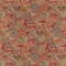 Green Blue Red and Gold Abstract Floral Upholstery Fabric by The Yard - Sku Ballard Classic